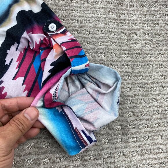 MISSLOOK Long Shirt Women Size 3XL Multicolored Colorful Tunic T-Shirt - Picture 5 of 8